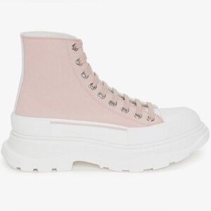 Alexander McQueen Tread Slick Leather High-top Sneakers - NWT